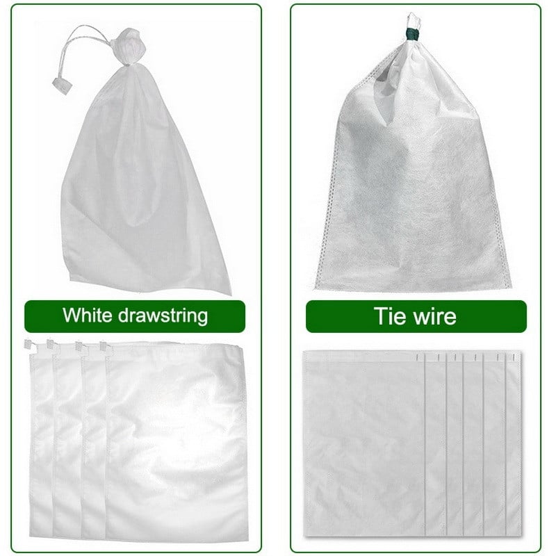 100 vnt vynuogių maišelių tinklelis daržovėms vynuogėms vaisių apsaugai auginimo maišelis iš OS tinklelio nuo vabzdžių kenkėjų kontrolės-paukščių namų sodas