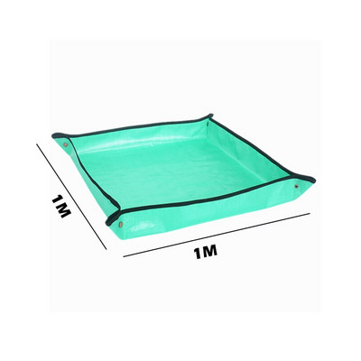 100 CM sodo sodinimo kilimėlis PE augalų persodinimo kilimėlis, sulankstomas vandeniui atsparus sodo vazonų vazonas, persodinimo kilimėlis