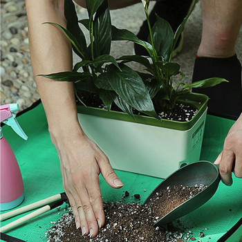 Χαλάκι φύτευσης PE Πατάκια κηπουρικής για γλάστρες Επαναχρησιμοποιήσιμα Μαξιλάρια μεταμόσχευσης κήπου Αδιάβροχα φυτά για επαναφύτευση Ματ λουλουδιών Δίσκοι για φυτά