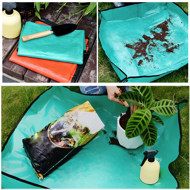 Sodinimo kilimėlis PE Sodininkystės vazonų kilimėliai Daugkartinio naudojimo sodo persodinimo padėklas Neperšlampamas augalų persodinimo kilimėlis Gėlių augalų padėklų padėklai