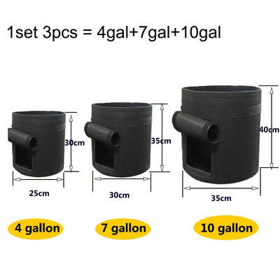 Saci de cultivare a plantelor de 3 dimensiuni, gradina de casa, ghiveci de cartofi, saci de cultivare a legumelor, saci de cultivare pentru jardin, instrumente pentru sac de gradina verticala