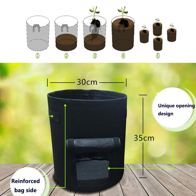 Saci de cultivare a plantelor de 3 dimensiuni, gradina de casa, ghiveci de cartofi, saci de cultivare a legumelor, saci de cultivare pentru jardin, instrumente pentru sac de gradina verticala
