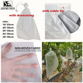 50 vnt / partija Daržovių vynuogių maišeliai Neaustinis audinys Obuoliai Vaisių apsaugos maišelis Maišelis Žemės ūkio kenkėjų kontrolėKovos su paukščiais tinkliniai maišeliai