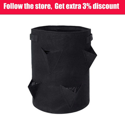 Daugkartinis auginimo maišelis 5/7/10 galonų Braškių pomidorų sodinimo maišeliai Daugkartiniai sodai Balkonai Gėlių žolelių sodintuvas