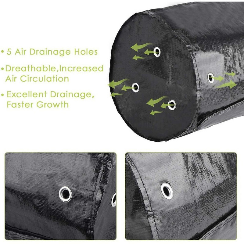 Bulvių auginimo maišeliai Augalų auginimo maišeliai 10 galonų Didelės apkrovos storinti auginimo maišai Sodo daržovių sodintuvas su rankenomis
