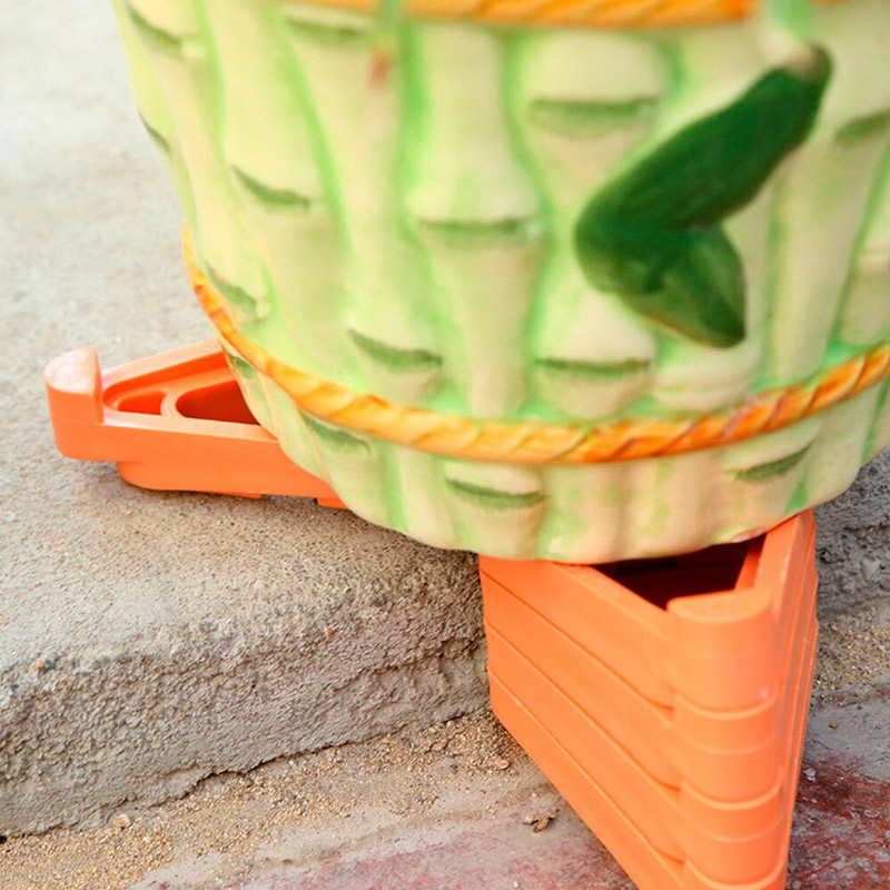 24/12 vnt Gėlių vazonų pėdų stovas nematomi pakylos pirštai keltuvai trikampiai sodo reikmenys nematomi vazonų keltuvai vidaus lauko augalas