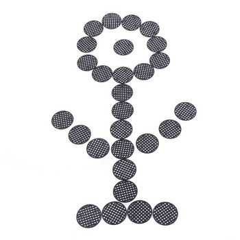 100 τμχ Διχτυωτό μαξιλαράκι με τρύπα για γλάστρα, διάμετρος 4,5 cm, στρογγυλή γλάστρα Bonsai, κάτω πλέγμα, ματ, διχτυωτό διχτυωτό, σίτα με τρύπα