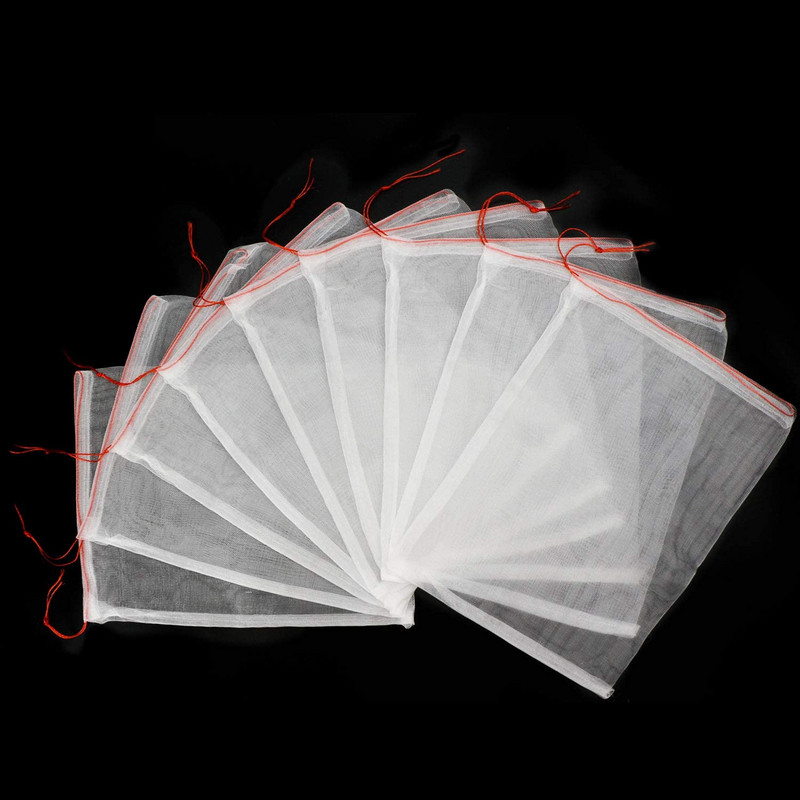 50 de bucăți saci cu fructe de protecție pentru insecte, plasă de insecte, saci de barieră din plasă, pungi de protecție pentru pomi fructiferi pentru roșii, mere, struguri, saci de creștere