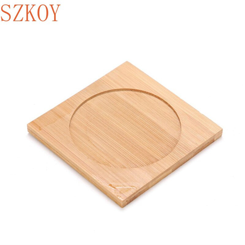 1 db 8 Design virágcserép tartó Húsos Bonsai Pad Bambusz tálca Fából készült virágcserép tálca Otthoni irodai dekorációs cserepek szőnyeg állvány