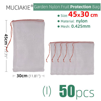 5-50 Fructe Legume Inserție Protectie Sacul de Cultivare Sacul de Protectie pentru Plante Anti Păsări Snur Plasă de nailon Control dăunător agricol