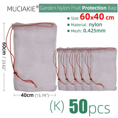 5-50 Fructe Legume Inserție Protectie Sacul de Cultivare Sacul de Protectie pentru Plante Anti Păsări Snur Plasă de nailon Control dăunător agricol