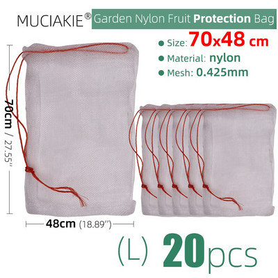 5-50 Fructe Legume Inserție Protectie Sacul de Cultivare Sacul de Protectie pentru Plante Anti Păsări Snur Plasă de nailon Control dăunător agricol