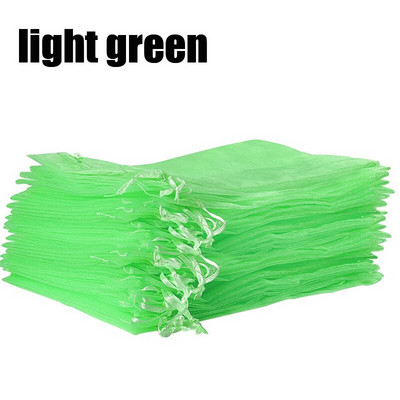 50 kom Povrće Grožđe Vrećice za zaštitu od voćaka za suzbijanje štetočina protiv ptica Mrežaste mrežaste vrećice za vrt s uzicom