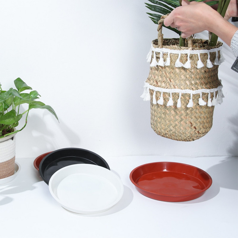 3 db Tartós műanyag növényi csészealj 4/6/7/8/10 hüvelykes kerek csepegtető növényi tálcák Virágcserép beltéri kültéri otthoni kerti kellékek