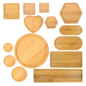 14 stiliaus apvalūs kvadratiniai gėlių vazonai, bambuko padėklas, medinis sodo reikmenų laikiklis, namų dekoras, apsaugantis nuo blukimo, paprastas elegantiškas dizainas