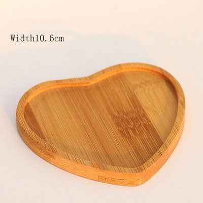 Bambuko apvalūs kvadratiniai dubenys Lėkštės sukulentams Puodai Padėklai Pagrindas Stovas Sodo dekoras Namų dekoravimas Amatai