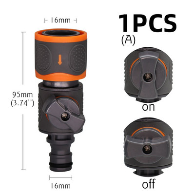 1-50 DB kerti tömlő gyorscsatlakozók elzáró szelep 1/2'' 3/4'' otthoni öntözés öntöző csatlakozó adapter autómosó szerelvények