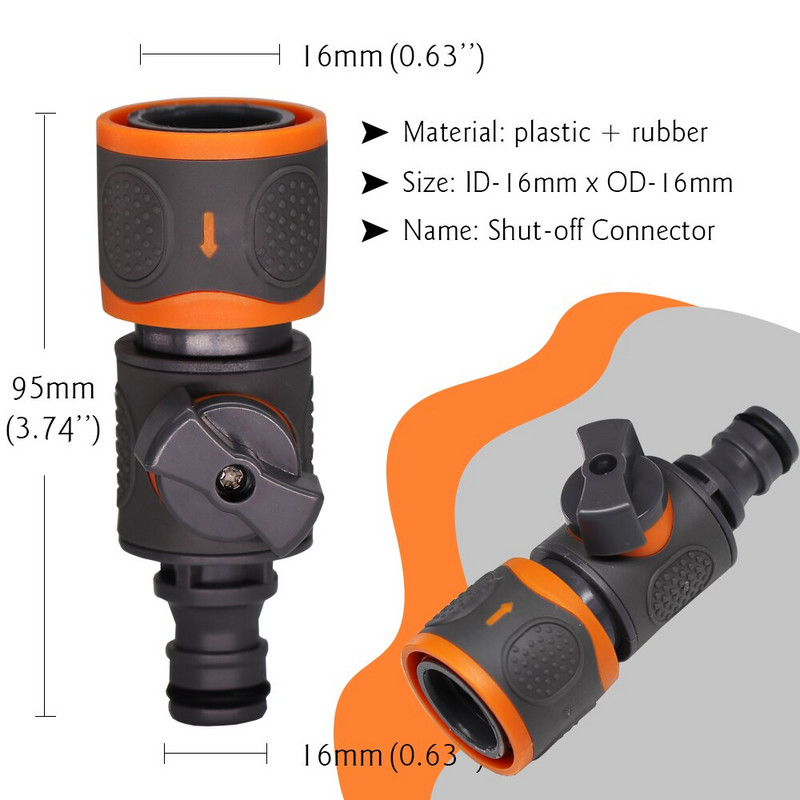 1-50 DB kerti tömlő gyorscsatlakozók elzáró szelep 1/2'' 3/4'' otthoni öntözés öntöző csatlakozó adapter autómosó szerelvények
