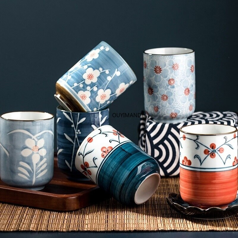 300ml Modern stílusú Kreatív Kerámia teáscsésze Personality short kávéscsészék bögre Kínai porcelán