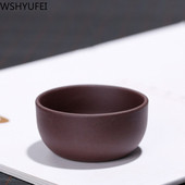 6 buc/lot ceașcă de ceai autentic purpuriu nisip marca nisip purpuriu/lut Dahongpao/ceașă de lut galaxie neagră ceașcă chinezească mică 30ml