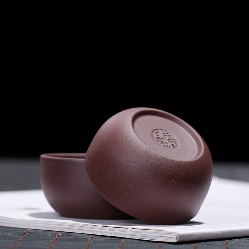 6 buc/lot ceașcă de ceai autentic purpuriu nisip marca nisip purpuriu/lut Dahongpao/ceașă de lut galaxie neagră ceașcă chinezească mică 30ml