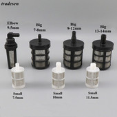 1 ~ 5 vnt 7-14 mm žarnos vamzdžio filtras sodo drėkinimo automobilių plovimo filtrai purkštuvas siurblys filtravimo tinklelis sietelis nerūdijančio plieno tinklelis