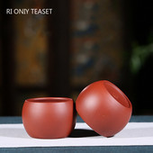 2 db/készlet Yixing Purple Clay teáscsésze kézzel készített teástál Pu'er Master Cup kínai teáskészlet tartozékok Dahongpao Authentic 80ml