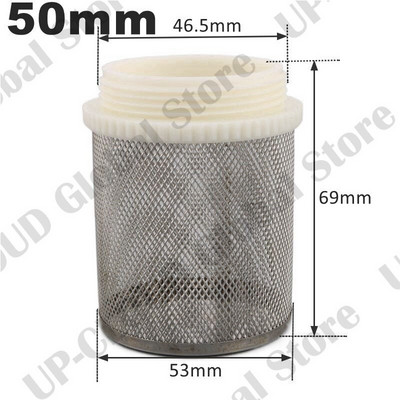 2 buc. Filtru inoxidabil 304 20/25/32/40/50/63mm Conector cu filet masculin Agricultură Grădină Irigare Pompă de apă pentru acvariu Filtru