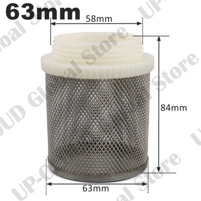 2 buc. Filtru inoxidabil 304 20/25/32/40/50/63mm Conector cu filet masculin Agricultură Grădină Irigare Pompă de apă pentru acvariu Filtru