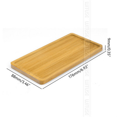 Virágcserepek Óvodai ültetőgép bambusz tálca kifakulásgátló 14 stílusú kerek négyzet minimalizmus tartó Lakás dekoráció Kertészeti kellék fa vidéki