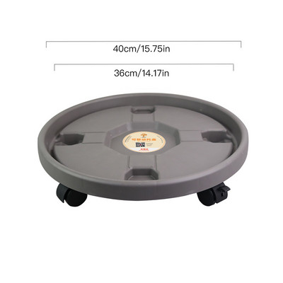 Posuda za lonce za cvijeće Okrugla plastična ladica Kotačići za palete Posuda za cvijeće Vaza s valjcima Držač lonca za cvijeće