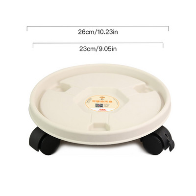 Posuda za lonce za cvijeće Okrugla plastična ladica Kotačići za palete Posuda za cvijeće Vaza s valjcima Držač lonca za cvijeće