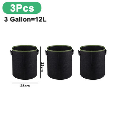 Kangast taimepotid Kasvatuskotid 1/3/5/7/10 gallonit aiandus köögiviljade tomatite maasikakasvatuse istutusmasin aia kartuli istutuspotid