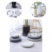 2 culori Tava mobila rotunda pentru ghiveci cu flori 4 dimensiuni tava pentru plante lavabila pentru bonsai