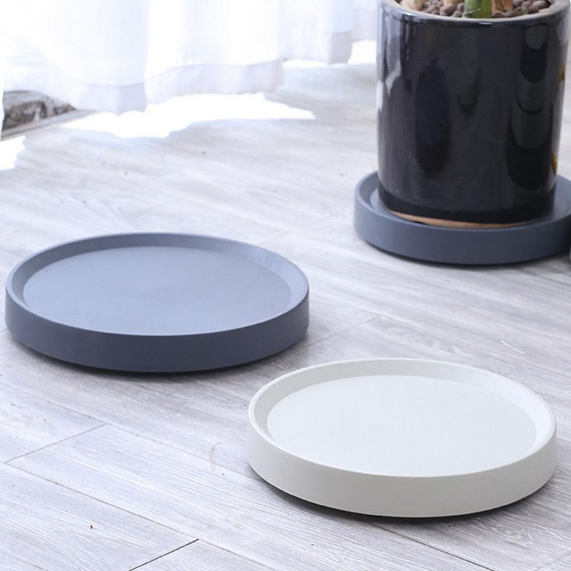 2 culori Tava mobila rotunda pentru ghiveci cu flori 4 dimensiuni tava pentru plante lavabila pentru bonsai