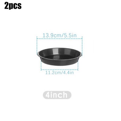 2 buc 4/6/7/8/10 inch farfurioară rotundă din plastic pentru plante, tăvi pentru picurare, farfurii de bază, durabile, pentru interior, în aer liber, acasă, grădină, pentru ghiveci