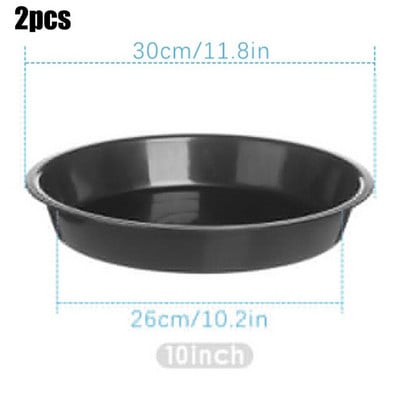 2 buc 4/6/7/8/10 inch farfurioară rotundă din plastic pentru plante, tăvi pentru picurare, farfurii de bază, durabile, pentru interior, în aer liber, acasă, grădină, pentru ghiveci