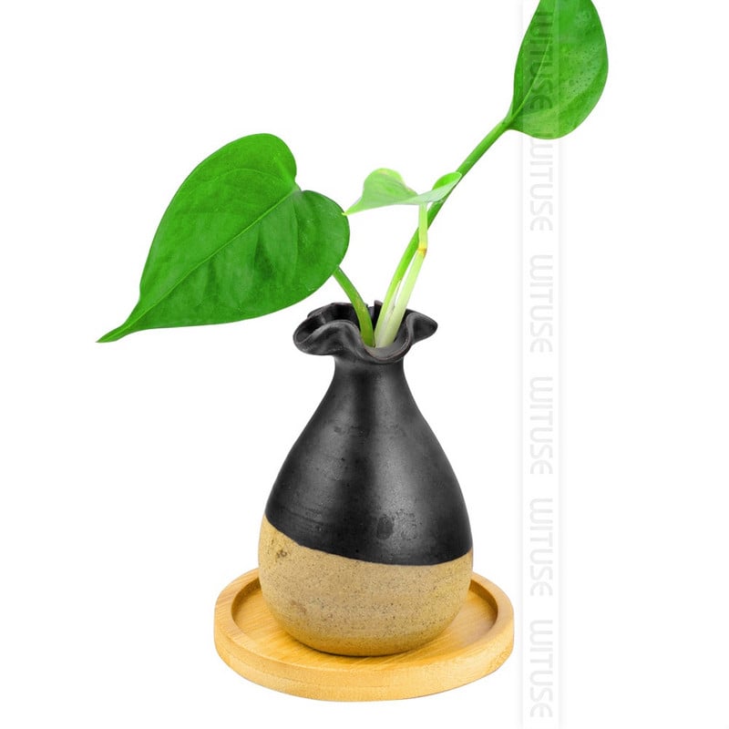 14 Tyles bambusz tálca bonsai tartó otthoni erkély bambusz fa virágcserép tartó virág ültető tálca kertészeti kiegészítő