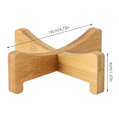 Tavă de ghiveci din lemn de bambus în formă de cruce multifuncțională Suport portabil pentru flori Suport pentru ghiveci pentru plante Raft pentru ghiveci Suport pentru plante