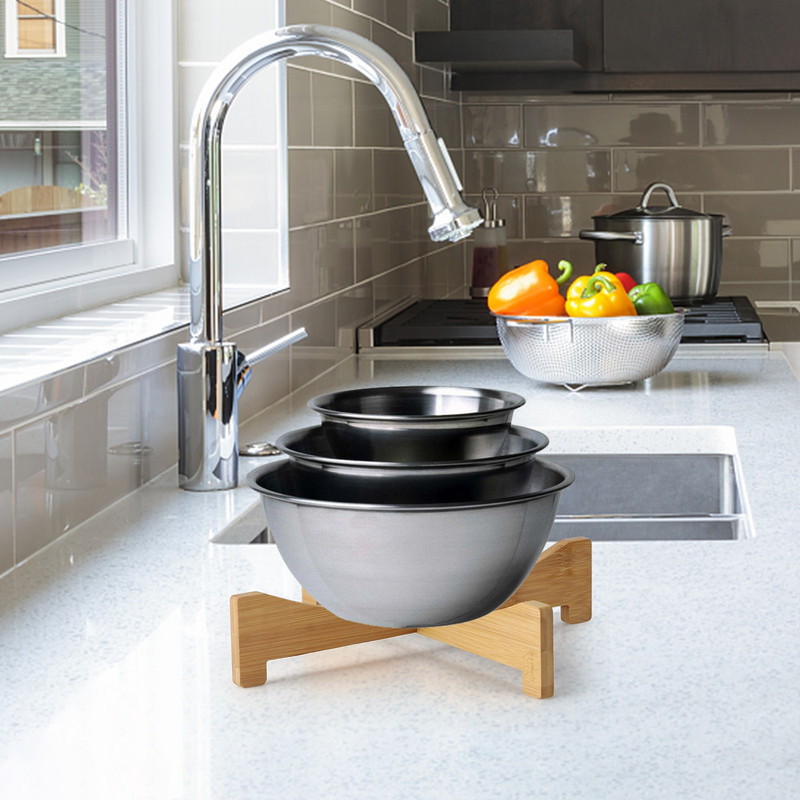 Tavă de ghiveci din lemn de bambus în formă de cruce multifuncțională Suport portabil pentru flori Suport pentru ghiveci pentru plante Raft pentru ghiveci Suport pentru plante