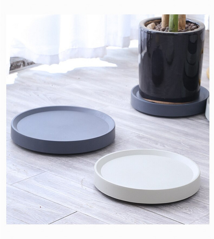 Mobilna baza pladnja za teglice za cvijeće Univerzalni kotač s kotačićem Disk za cvijeće Koloturnica za vuču Bijela plastika Skriveni nevidljivi kotač