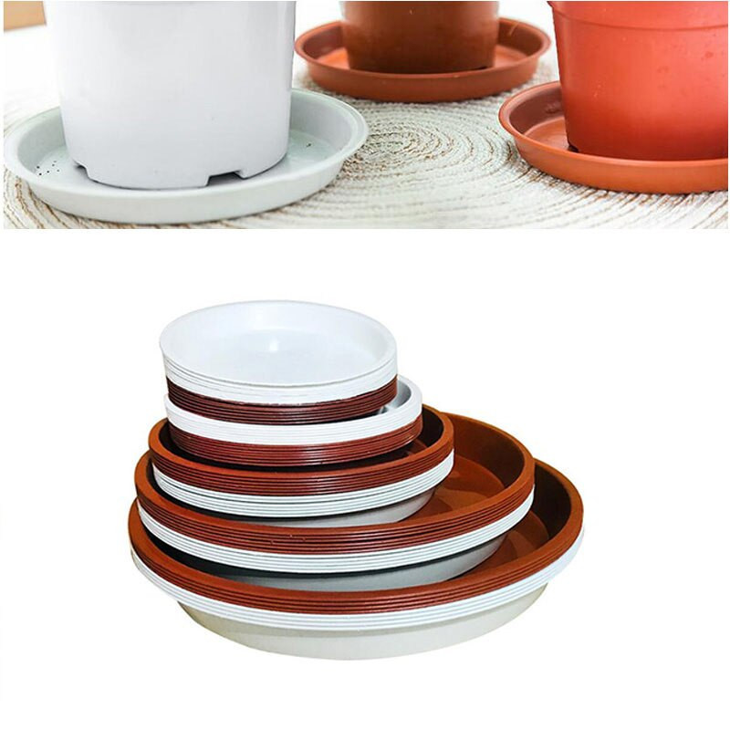 10 buc ghivece din plastic pentru flori Tavă de grădină Ghiveci rotunde Farfurii tăvi pentru suport de bază Farfurie pentru interior în aer liber Accesorii de grădinărit pentru casă