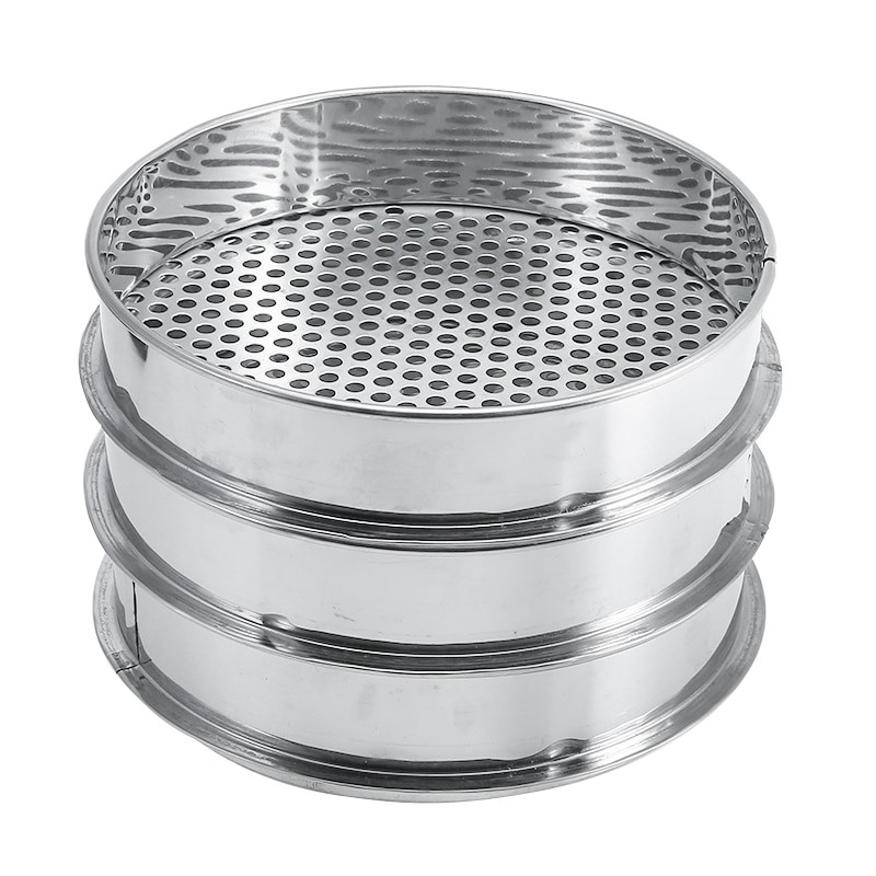 Metalinis sodo sietas, skirtas kompostinei žemei, akmens tinklelis, 6/7/12 mm sodo įrankių sietelis