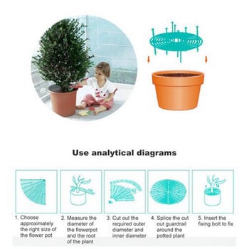 Решетка за саксия за растения. Решетка за саксия за растения. Капак за защита на почвата Многократна употреба. Предпазител за почвата за саксия за растения за стайни растения. Котка, куче. Запушалка за копаене Черна