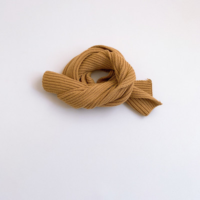 Eșarfă pentru copii de culoare uni pentru băieți și fete din tricot fin