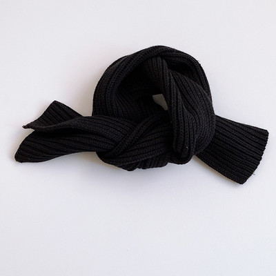 Eșarfă pentru copii de culoare uni pentru băieți și fete din tricot fin