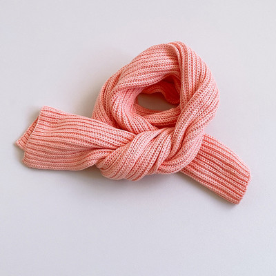 Eșarfă pentru copii de culoare uni pentru băieți și fete din tricot fin