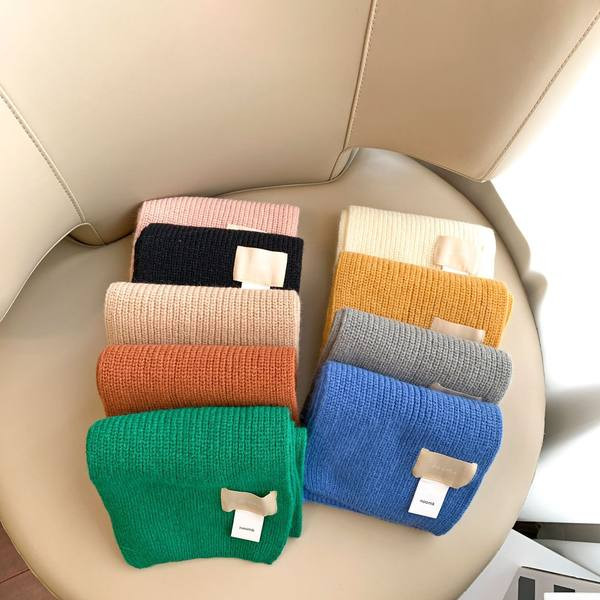 Eșarfă pentru copii de culoare uni model nou pentru băieți și fete