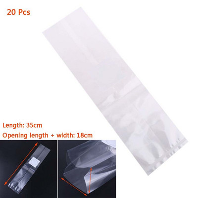 20 bucăți 6 dimensiuni saci de creștere a ciupercilor sac de plantare de grădină din plastic la temperatură înaltă K1MF