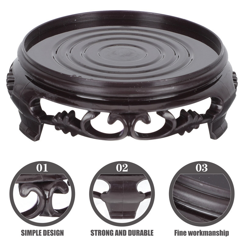 5 bucăți baze de ghivece de flori Tăvi din plastic pentru ghivece de flori Suport de depozitare pentru artă Baza de afișare pentru plante în ghiveci pentru balconul de acasă